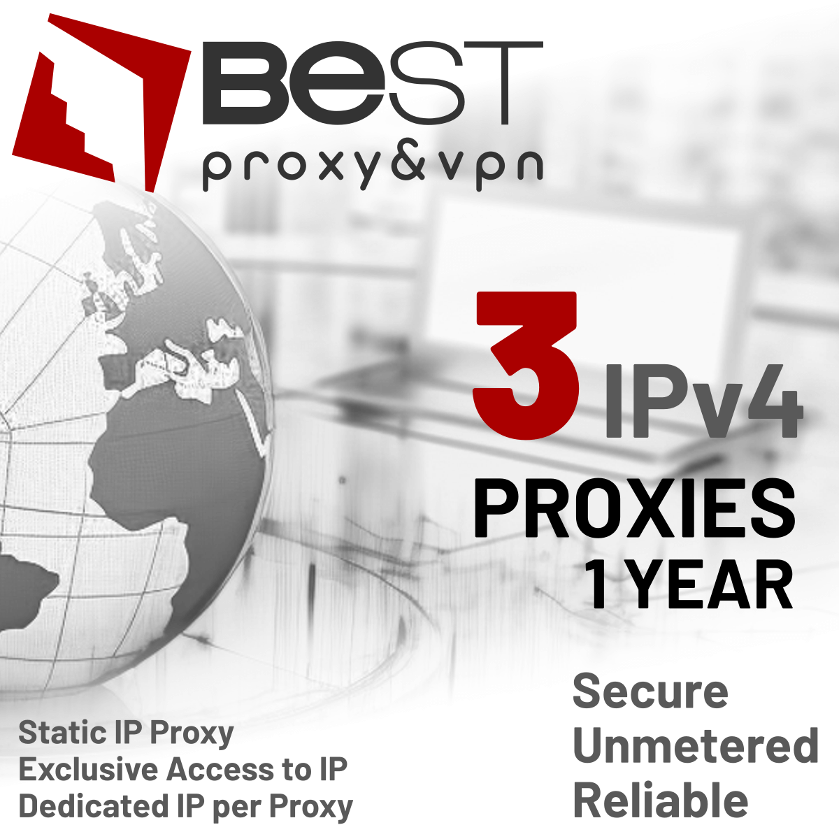 3 Private Proxies for 1 Year