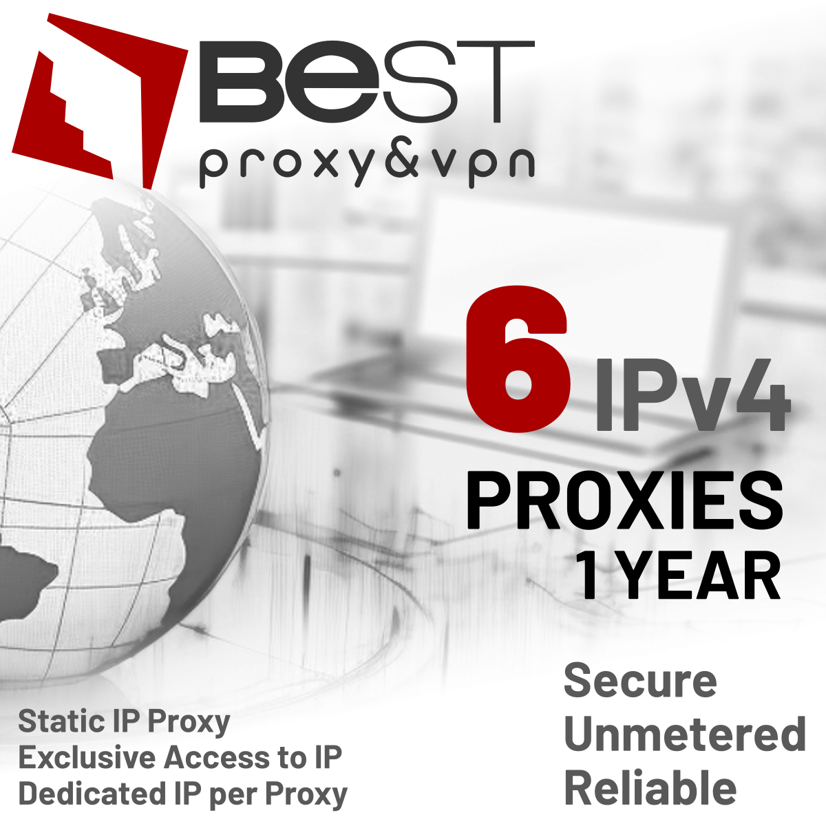 6 Private Proxies for 1 Year