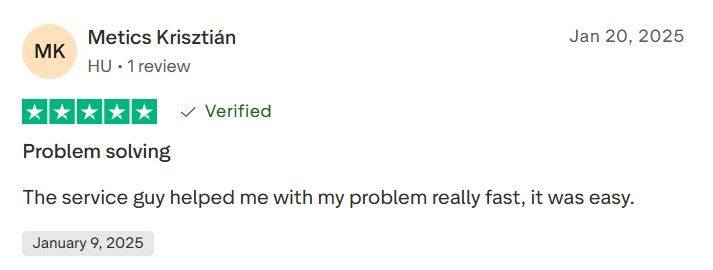 Metics Krisztian Testimonial