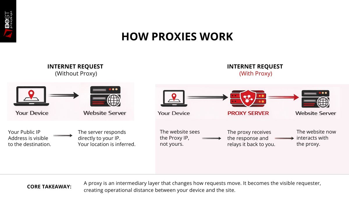 how proxies work diagram