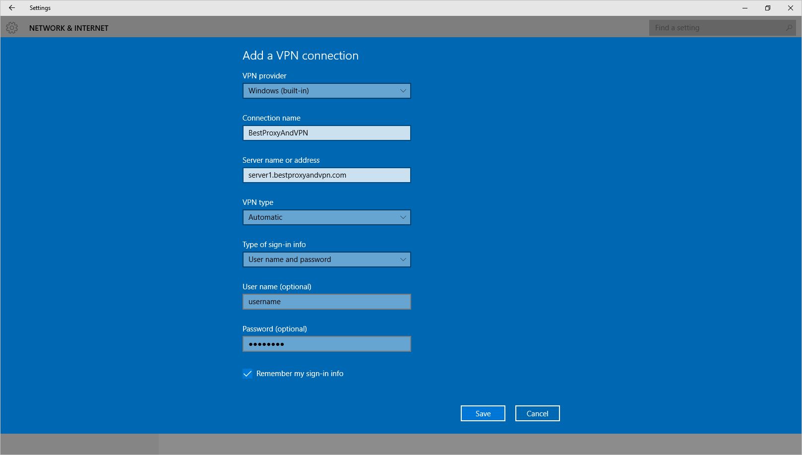 VPN Configuration