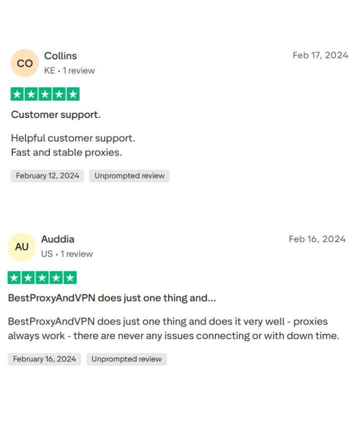 Customer testimonial
