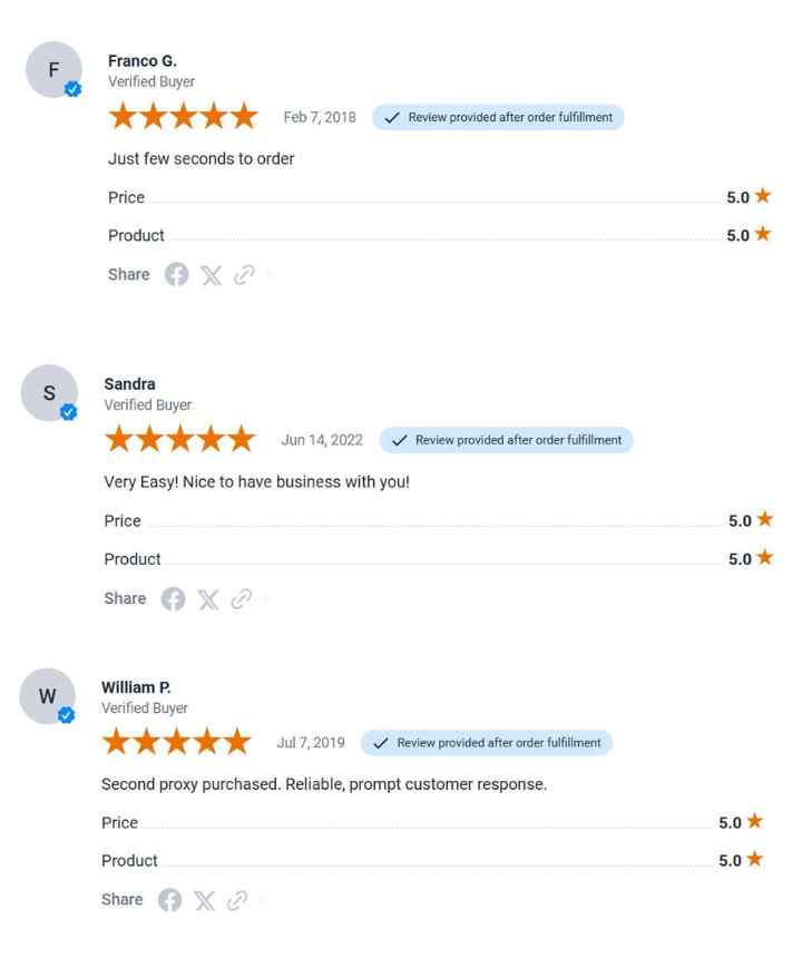 Customer testimonial