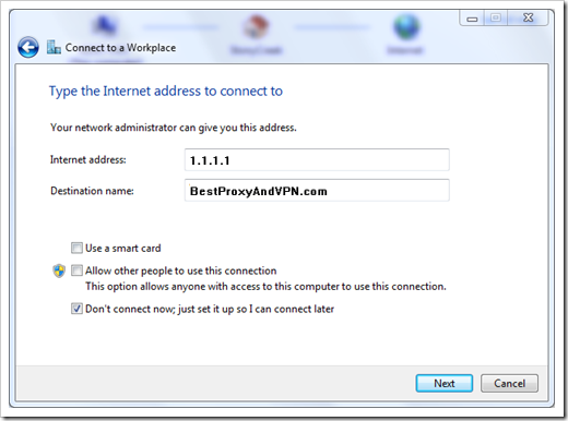 VPN Setup On Windows 7