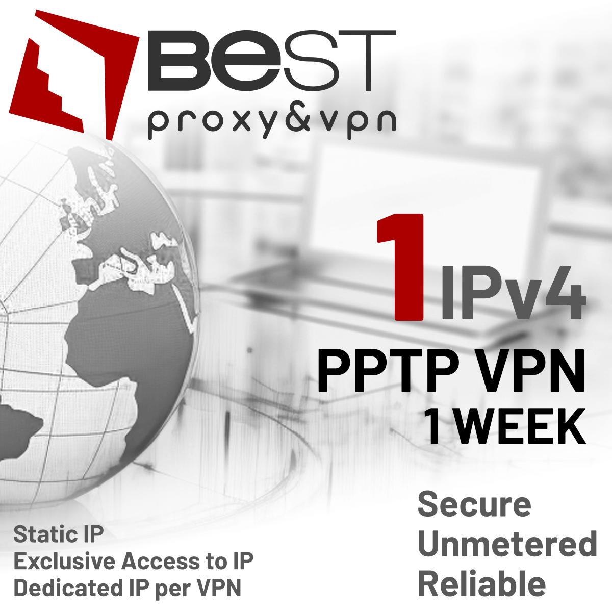 1 Weekly Static IP VPN