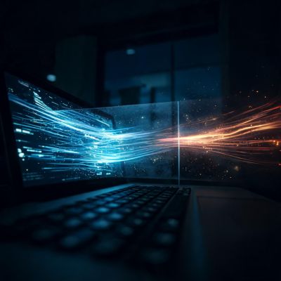 Data flowing between client and server